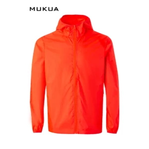 Cortavientos unisex Mukua STOCKTON WZ60U Fluor red, vista frontal