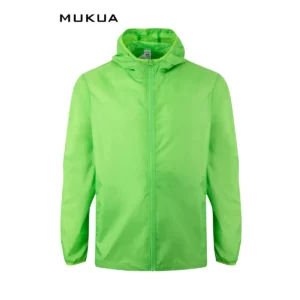 Cortavientos unisex Mukua STOCKTON WZ60U Lime fluor, vista frontal