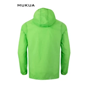 Cortavientos unisex Mukua STOCKTON WZ60U Lime fluor, vista trasera