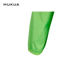 Cortavientos unisex Mukua STOCKTON WZ60U Lime fluor, detalle de puño