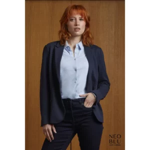 Americana de piqué mujer NEOBLU MARCEL WOMEN 03170, vista con modelo.