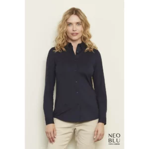 Camisa de algodón mujer NEOBLU BALTHAZAR WOMEN 03199, vista con modelo.