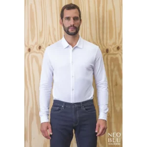 Camisa piqué hombre NEOBLU BASILE MEN 03777, vista con modelo.