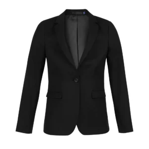 Americana mujer NEOBLU MARIUS WOMEN 03165 en Negro profundo, frontal sin persona.