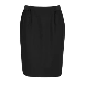 Falda recta NEOBLU CONSTANCE 03168 en Negro profundo, frontal sin persona.
