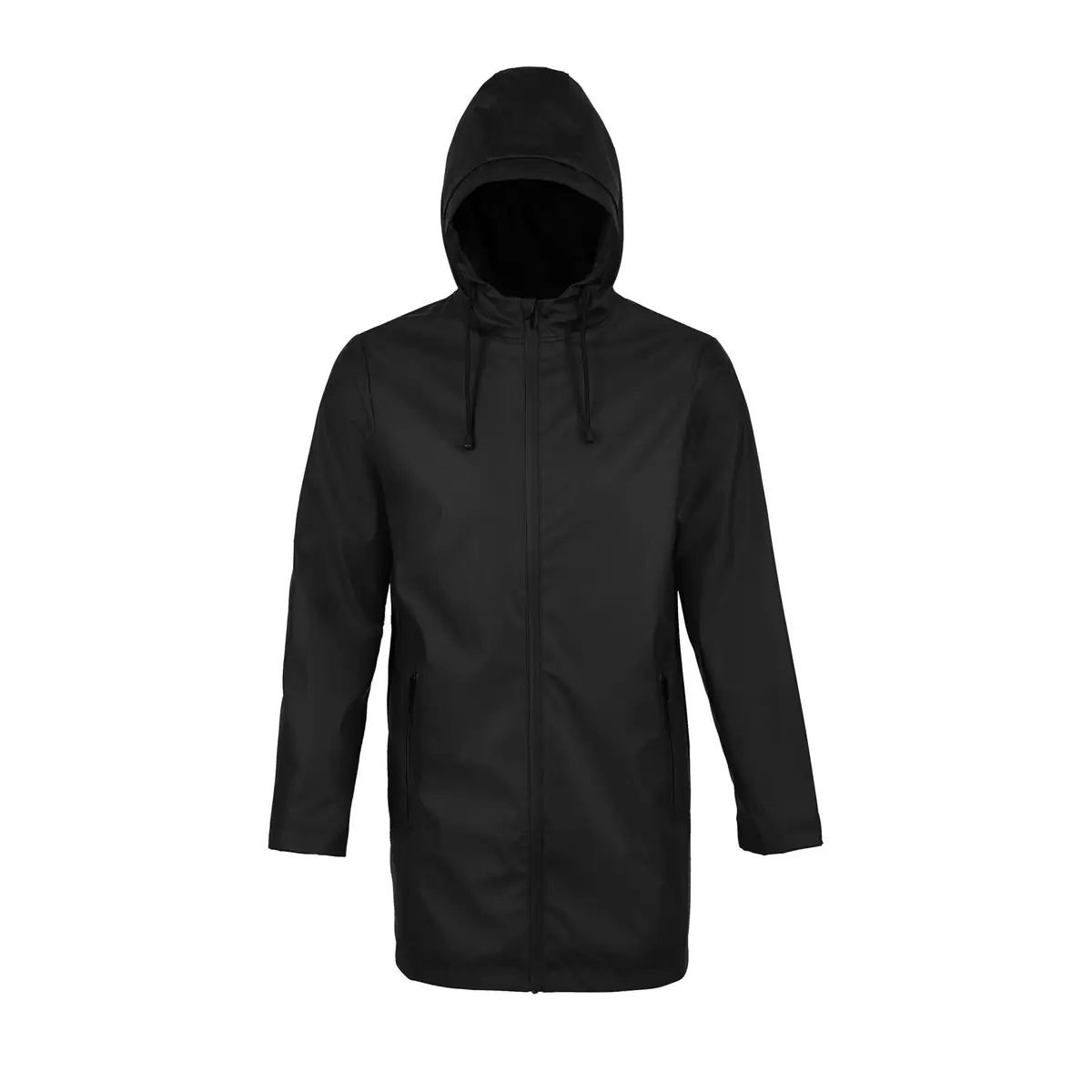 Chaqueta impermeable hombre NEOBLU ANTOINE MEN 03174 5 Chaqueta impermeable hombre NEOBLU ANTOINE MEN 03174 en Negro profundo, frontal sin persona.