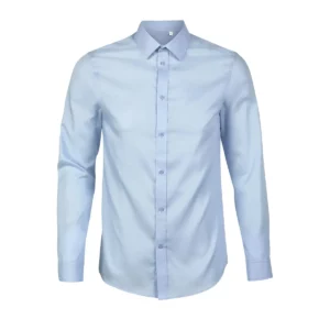Camisa sin planchado hombre NEOBLU BLAISE MEN 03182 en Azul claro, frontal sin persona.