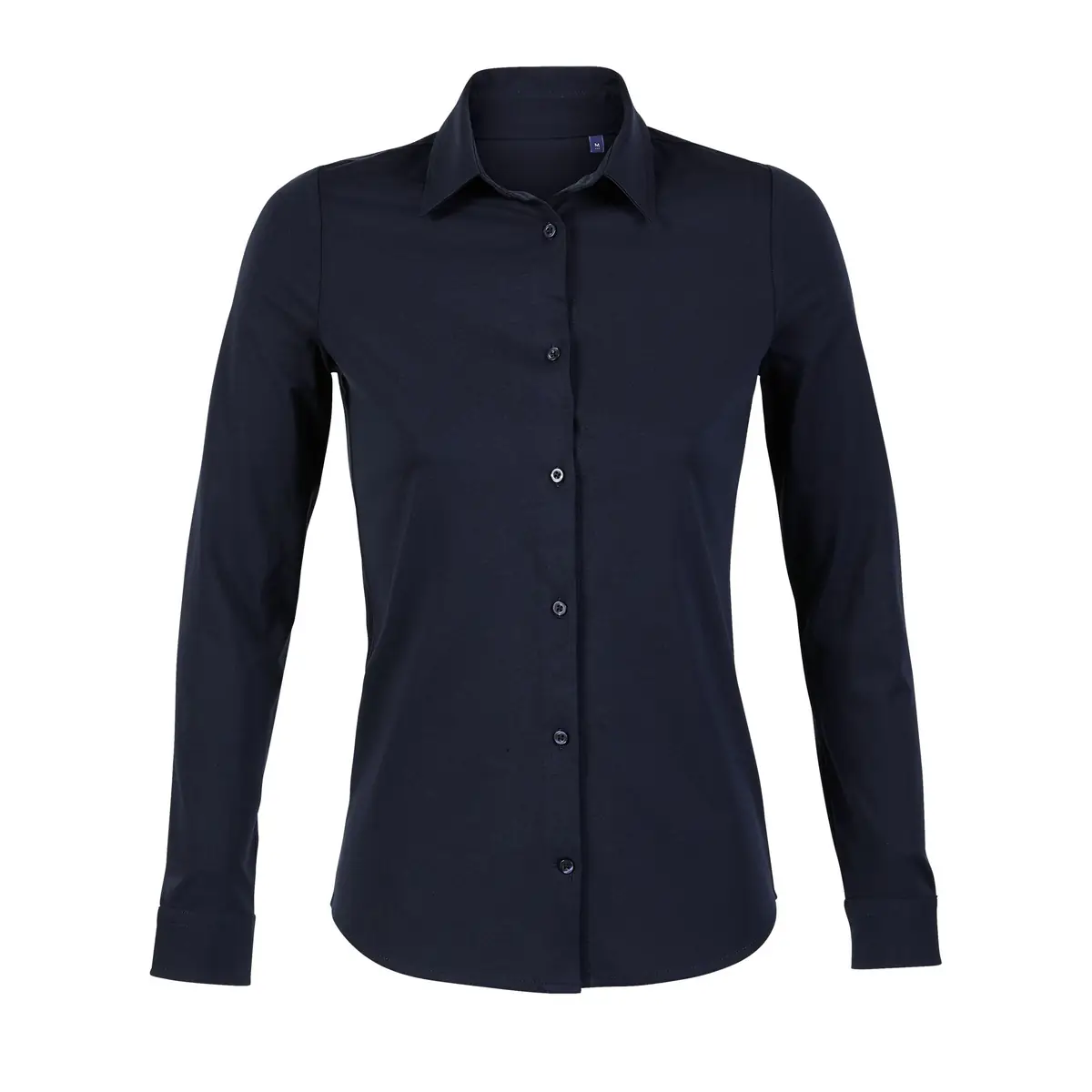 Camisa de algodón mujer NEOBLU BALTHAZAR WOMEN 03199 4 Camisa de algodón mujer NEOBLU BALTHAZAR WOMEN 03199 en Noche, frontal sin persona.