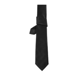 Corbata NEOBLU TOMMY negro profundo, vista frontal sin persona.