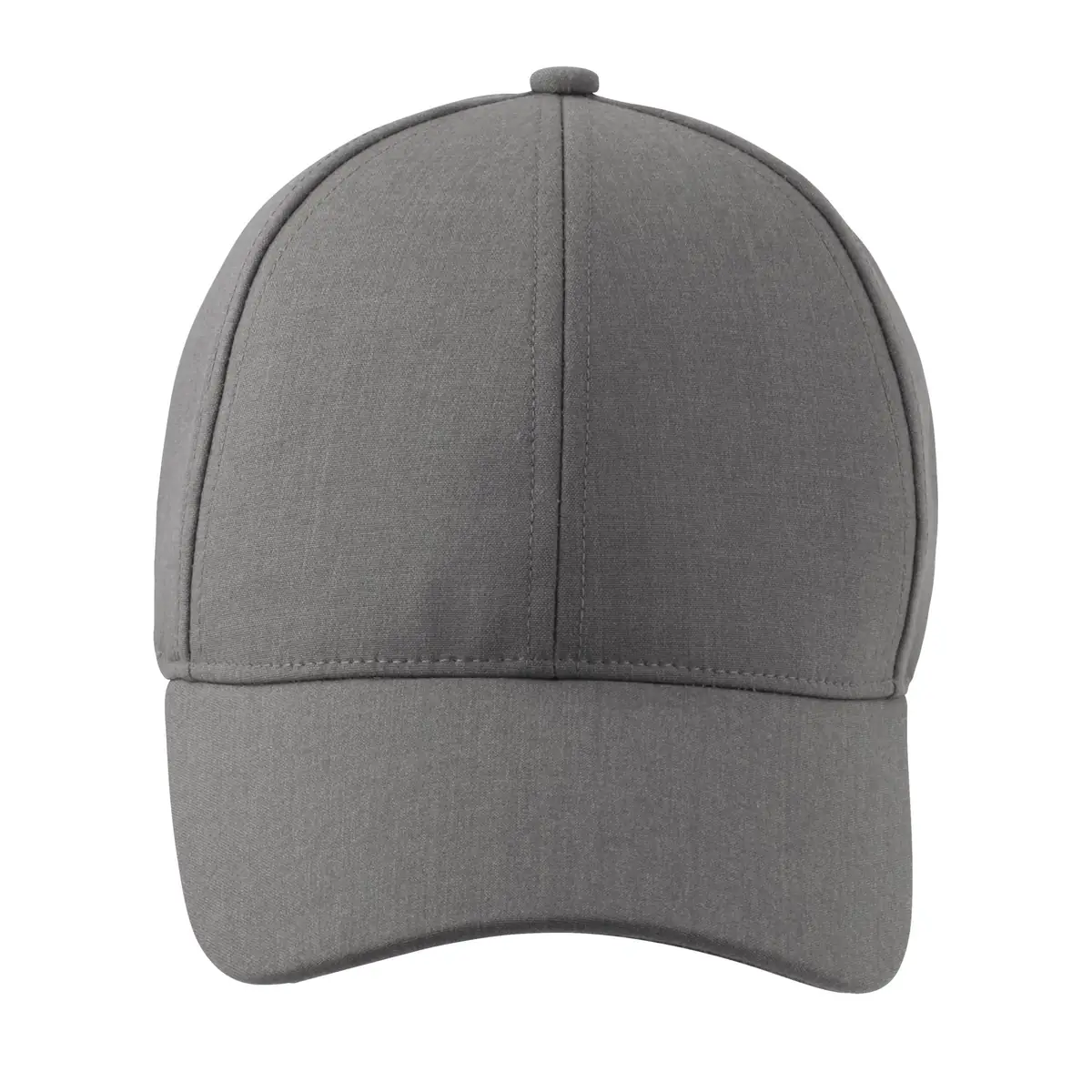 Gorra de seis paneles NEOBLU TOM 03204 4 Gorra NEOBLU TOM gris jaspeado, vista frontal sin persona.