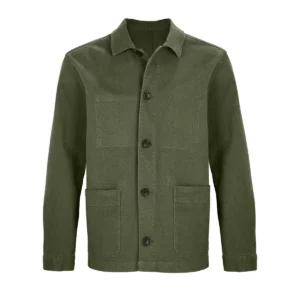 Chaqueta unisex NEOBLU MAEL 03780 en Caqui intenso, frontal sin persona.
