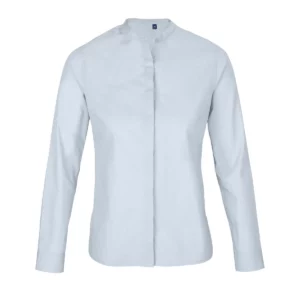 Camisa cuello mao mujer NEOBLU BART WOMEN 03787 en Azul claro, frontal sin persona.