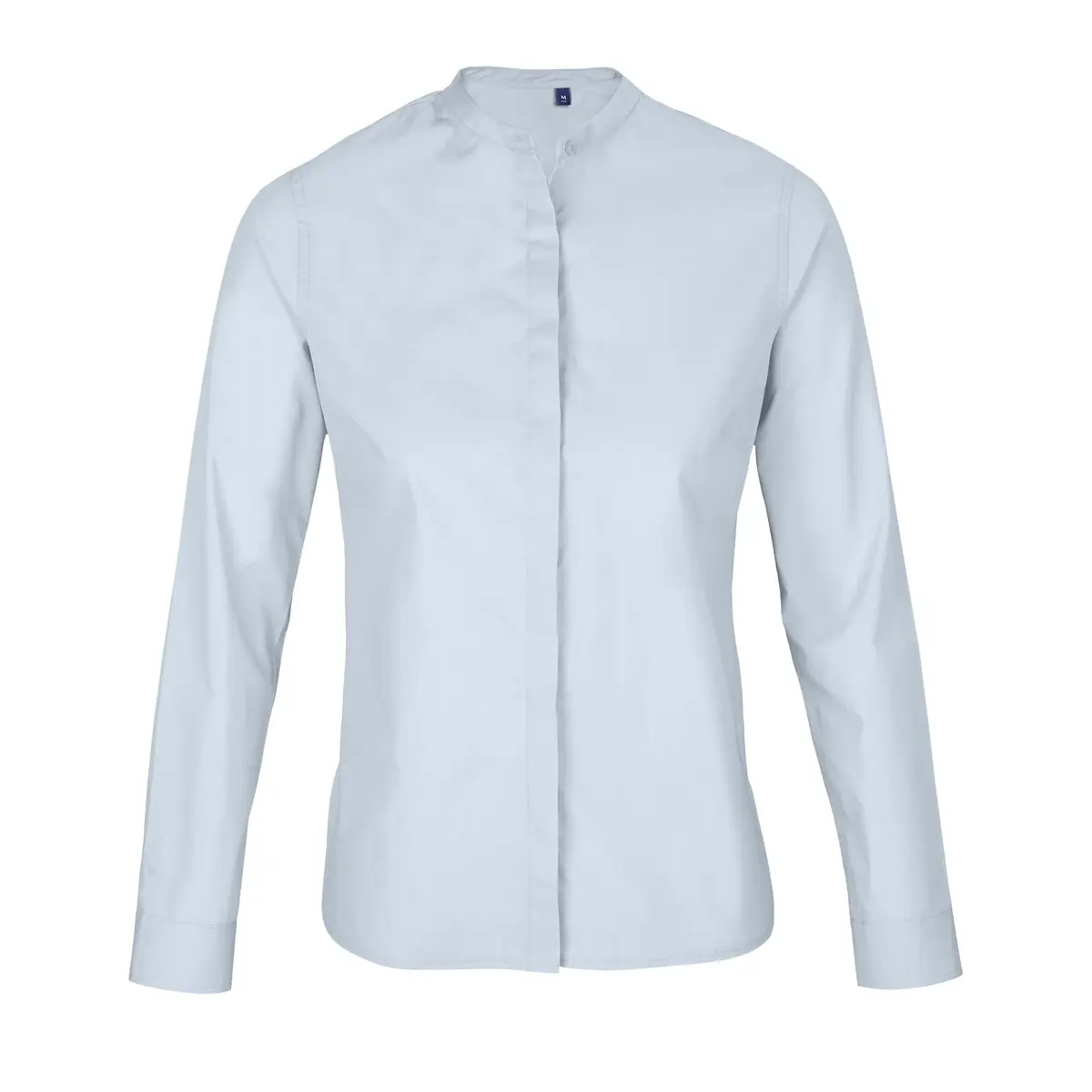 Camisa cuello mao mujer NEOBLU BART WOMEN 03787 3 Camisa cuello mao mujer NEOBLU BART WOMEN 03787 en Azul claro, frontal sin persona.
