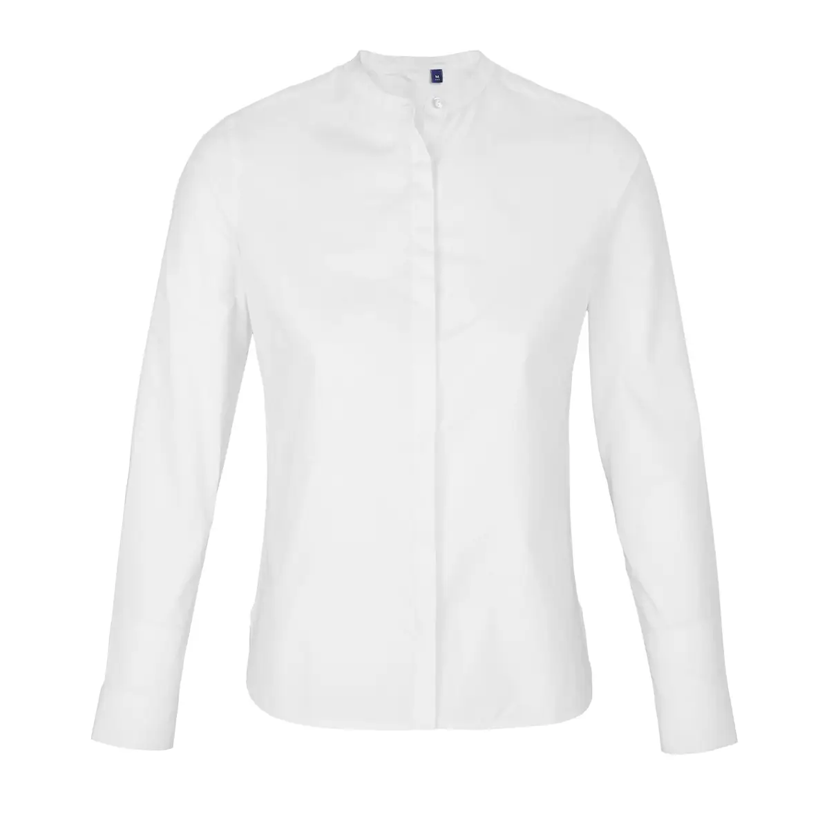 Camisa cuello mao mujer NEOBLU BART WOMEN 03787 4 Camisa cuello mao mujer NEOBLU BART WOMEN 03787 en Blanco óptico, frontal sin persona.
