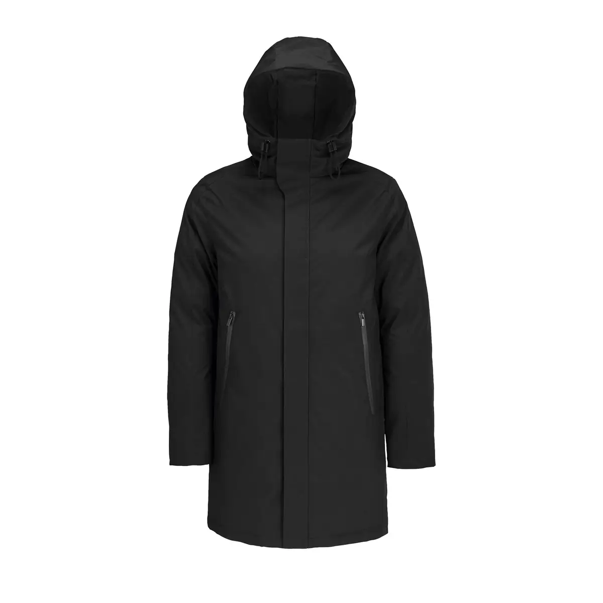 Parka hombre NEOBLU ALFI MEN 04002 3 Parka hombre NEOBLU ALFI MEN 04002 en Negro profundo, frontal sin persona.