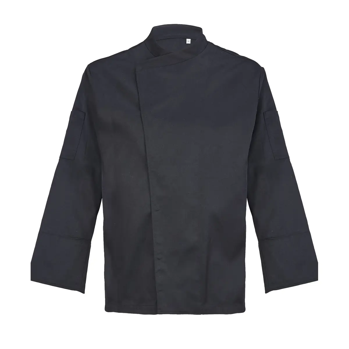 Chaquetilla cocina hombre NEOBLU EUGENE 04458 3 Chaquetilla cocina hombre NEOBLU EUGENE 04458 en Negro profundo, frontal sin persona.