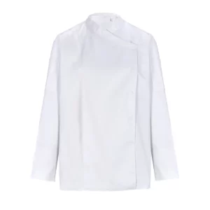 Chaquetilla cocina mujer NEOBLU EUGENIE 04459 en Blanco óptico, frontal sin persona.