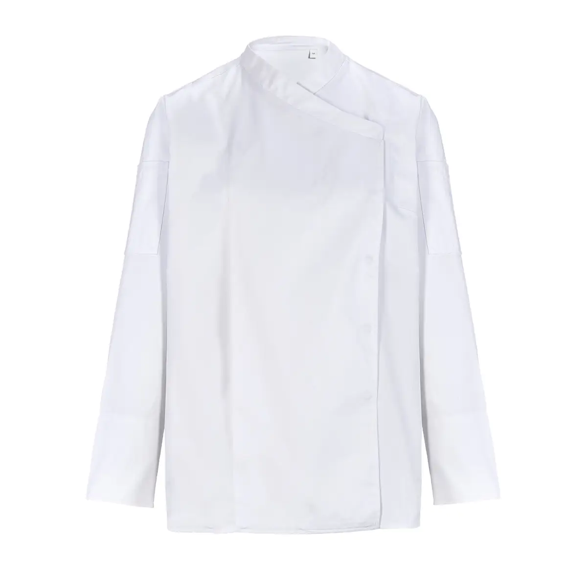 Chaquetilla cocina mujer NEOBLU EUGENIE 04459 4 Chaquetilla cocina mujer NEOBLU EUGENIE 04459 en Blanco óptico, frontal sin persona.