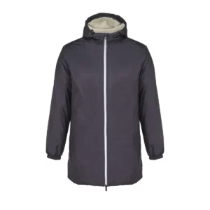 Chaqueta acolchada unisex NEOBLU ASTRA 04740 en Negro profundo, vista frontal sin persona.