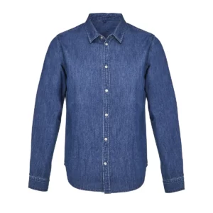Camisa denim hombre NEOBLU BENNETT MEN 04796 en Lavado a la piedra, frontal sin persona.
