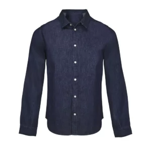 Camisa denim hombre NEOBLU BENNETT MEN 04796 en Brut denim, frontal sin persona.