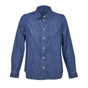Camisa denim mujer NEOBLU BENNETT WOMEN 04797 en Lavado a la piedra, frontal sin persona.