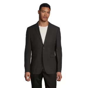 Americana hombre NEOBLU MARIUS MEN 03164 en Negro profundo, vista con modelo.