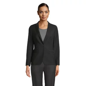 Americana mujer NEOBLU MARIUS WOMEN 03165 en Negro profundo, vista con modelo.