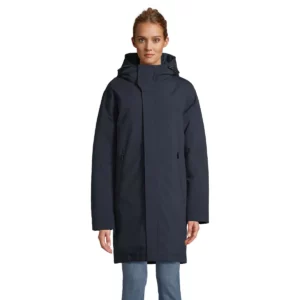 Parka acolchada mujer NEOBLU ALFI WOMEN 04005 en Noche, vista frontal con modelo.