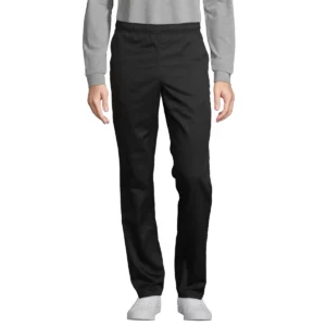 Pantalón cocina unisex NEOBLU EDMOND 04457 en Negro profundo, frontal con modelo.