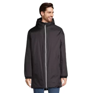 Chaqueta acolchada unisex NEOBLU ASTRA 04740 en Negro profundo, vista con modelo.