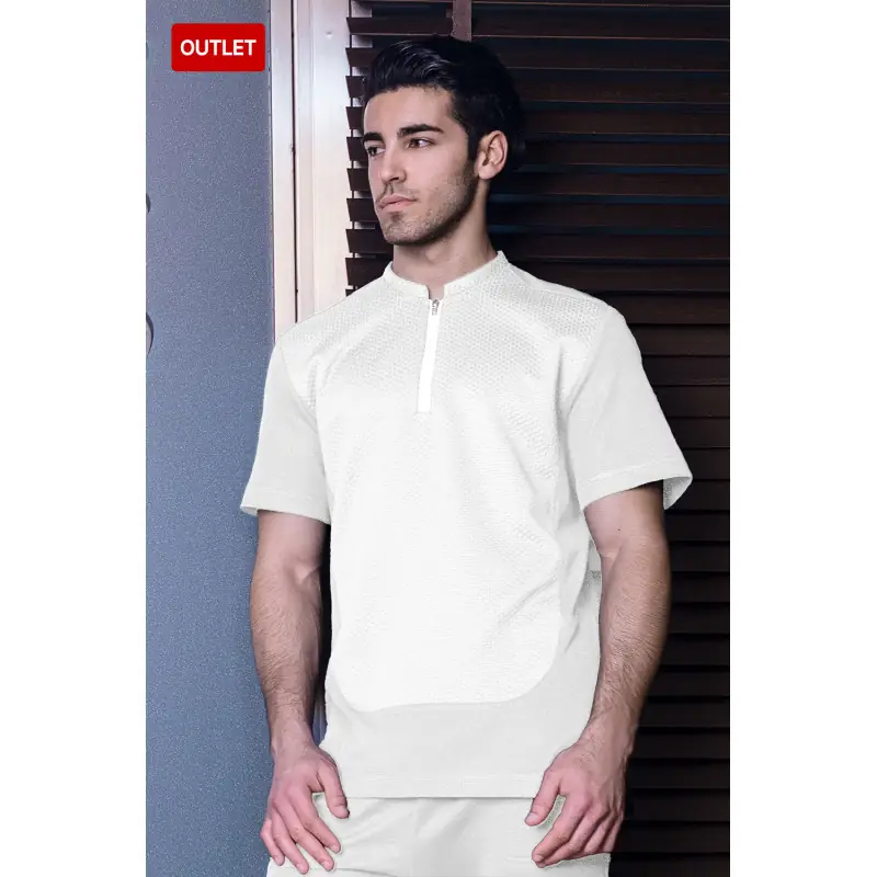 Camiseta unisex Natura® Norvil 1711 3 Camiseta unisex Natura® Norvil 1711 en blanco, vista frontal, sobre modelo.