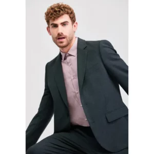 Americana de hombre regular fit Norvil 3124 en gris, vista frontal, sobre modelo.