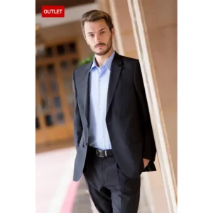 Americana de hombre regular fit Norvil 3134 en marino, vista frontal, sobre modelo.