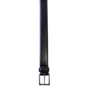 Cinturón de piel Norvil CINTM en negro, vista frontal.