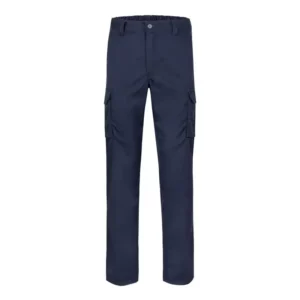 Pantalón stretch cargo Norvil PRATO en marino navy, vista frontal.