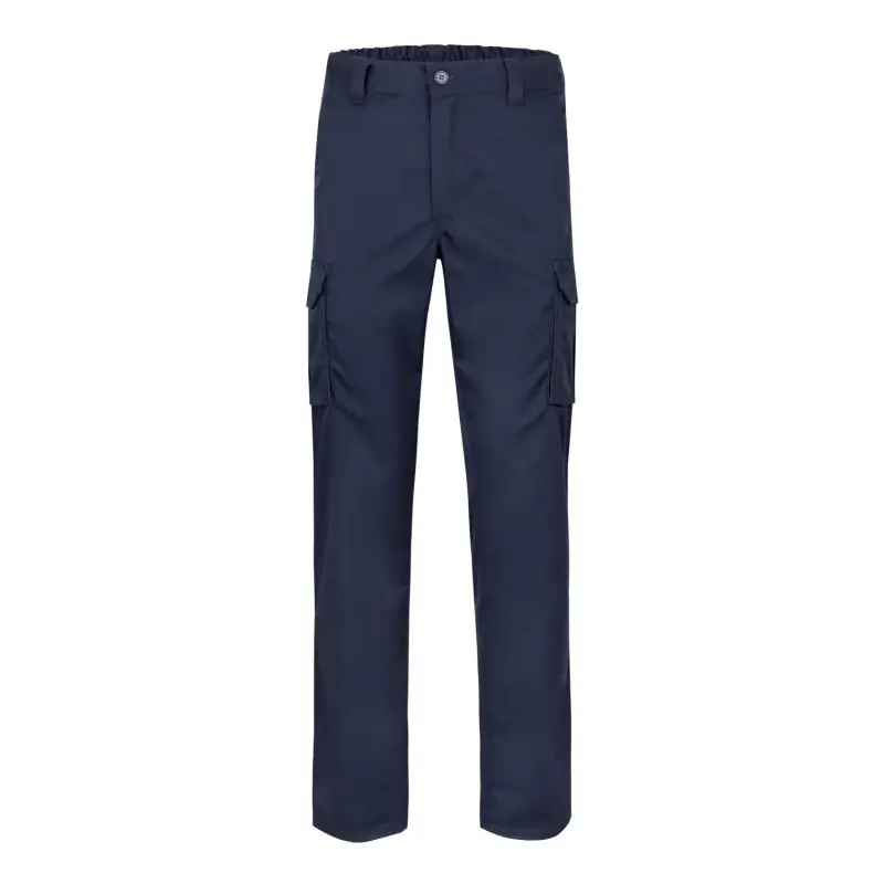 Pantalón stretch cargo Norvil PRATO 3 Pantalón stretch cargo Norvil PRATO en marino navy, vista frontal.