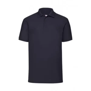Polo básico unisex Norvil TOKIO en marino navy, vista frontal.