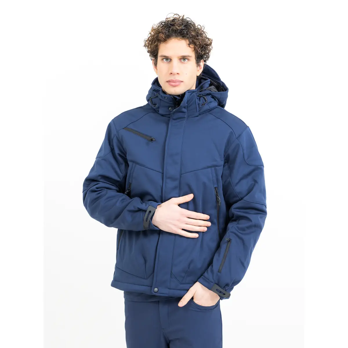 Chaqueta hombre PRINTER ESSENTIALS SKELETON 2261035 31 Chaqueta hombre PRINTER ESSENTIALS SKELETON 2261035, con modelo, vista frontal