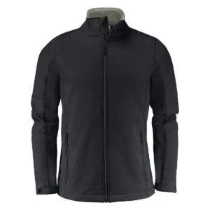 Chaqueta hombre PRINTER ESSENTIALS TRIAL SOFTSHELL 2261044, Negro, vista frontal