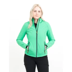 Chaqueta PRINTER ESSENTIALS TRIAL LADY SOFTSHELL 2261045, con modelo, vista frontal