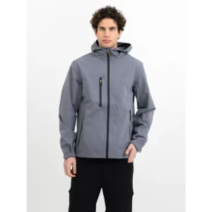 Chaqueta hombre PRINTER ESSENTIALS HIKER 2261067, con modelo, vista frontal