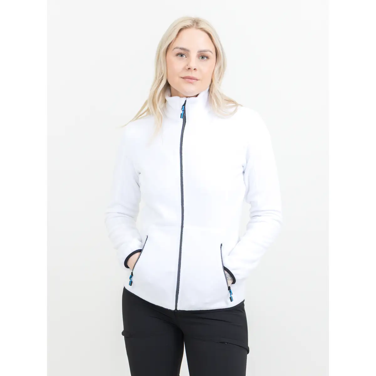 Polar mujer PRINTER ESSENTIALS SPEEDWAY LADY FLEECE 2261501 1 Polar mujer PRINTER ESSENTIALS SPEEDWAY LADY FLEECE 2261501, vista frontal con modelo