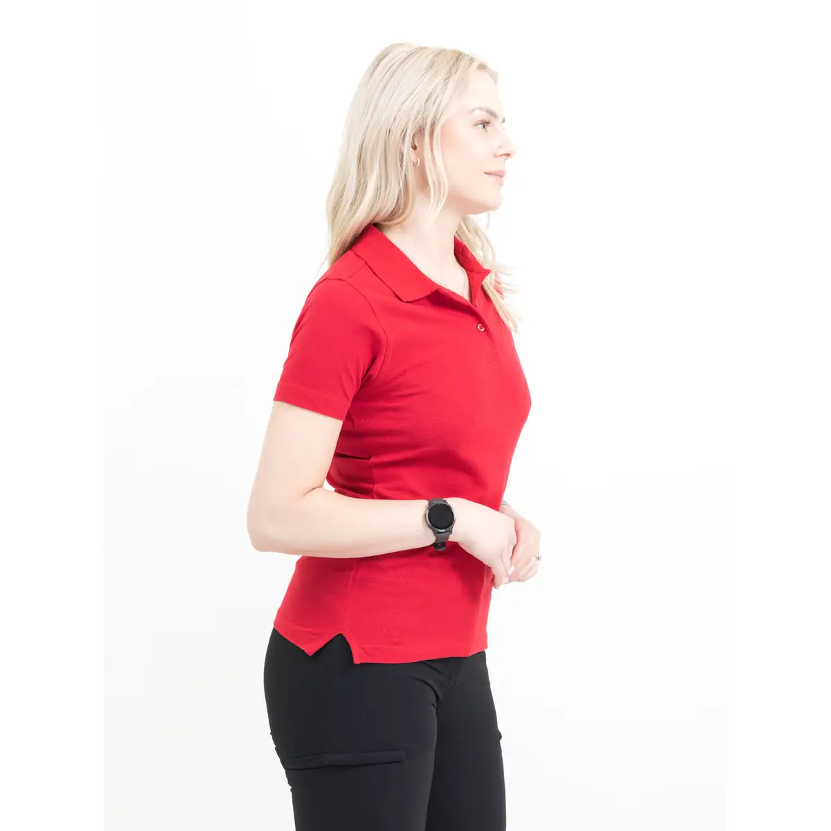 Polo mujer PRINTER ESSENTIALS SURF LADY POLO PIQUE 2265009 39 Polo mujer PRINTER ESSENTIALS SURF LADY POLO PIQUE 2265009, con modelo, vista lateral