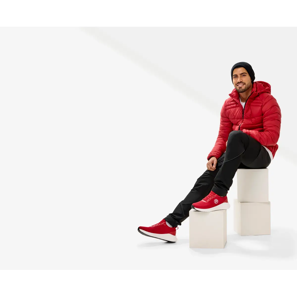 Chaqueta hombre PRINTER ESSENTIALS BASE JACKET 2261077 37 Chaqueta hombre PRINTER ESSENTIALS BASE JACKET 2261077 / Zapatillas unisex PRINTER ESSENTIALS FLEX SNEAKERS 2269006, con modelo, vista de conjunto