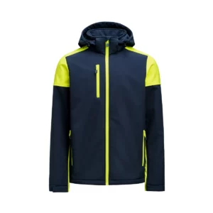 Chaqueta hombre PRINTER PRIME PRIME SOFTSHELL 2261065, Marino/Neon amarillo, vista frontal