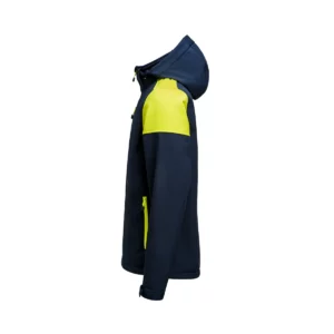 Chaqueta hombre PRINTER PRIME PRIME SOFTSHELL 2261065, Marino/Neon amarillo, lateral izquierdo