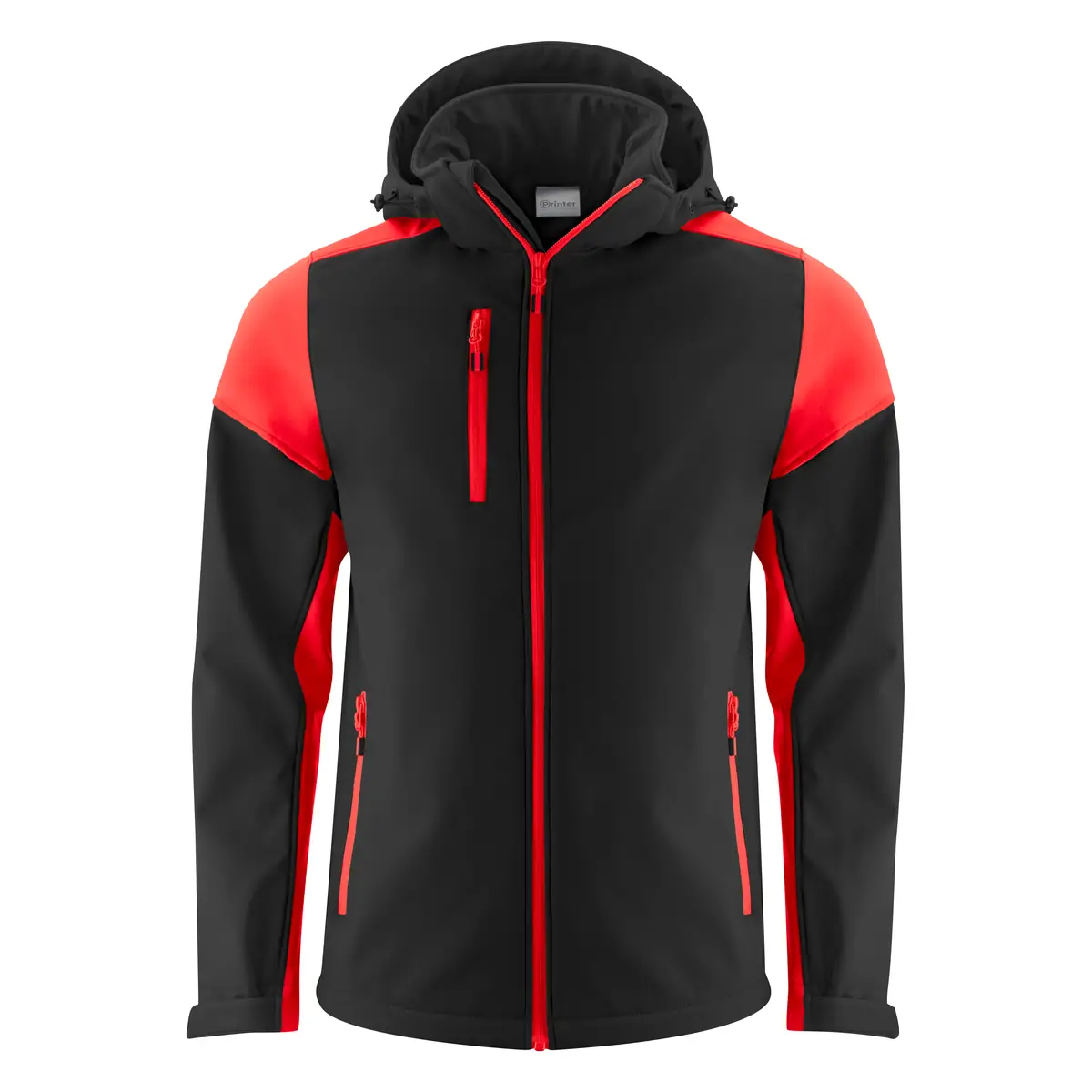 Chaqueta hombre PRINTER PRIME PRIME SOFTSHELL 2261065 25 Chaqueta hombre PRINTER PRIME PRIME SOFTSHELL 2261065, Negro/Rojo, vista frontal