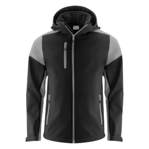 Chaqueta hombre PRINTER PRIME PRIME SOFTSHELL 2261065, Negro/Antracita, vista frontal