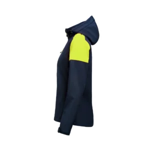 Chaqueta mujer PRINTER PRIME PRIME SOFTSHELL LADY 2261066, Marino/Neon amarillo, lateral izquierdo